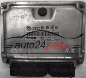 ECU CENTRALITA DE MOTOR AUDI A3 TT SEAT LEON CUPRA SKODA OCTAVIA VW GOLF 1.8 20V AUQ 06A 906 032 HN, 06A906032HN, BOSCH 0 261 207 440, 0261207440, BENZIN ME7.5 0002 26SA8569 