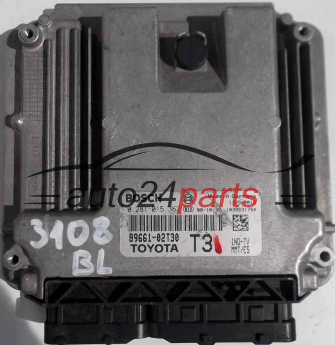 ΜΟΝΑΔΑ ΕΛΕΓΧΟΥ ΚΙΝΗΤΗΡΑ TOYOTA AURIS 1.4 D4D BOSCH 0281015362, 8966102T30