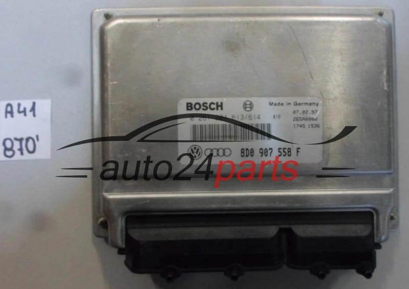 AUDI A4 VW PASSAT 1.8 8D0907558F, 8D0 907 558 F, BOSCH 0261204614, 0 261 204 614, 0261204613, 0 261 204 613, MOTORSTEUERUNG D03 26SA4983