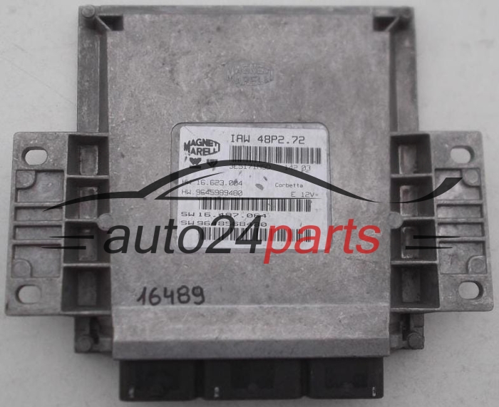 Μονάδα Ελέγχου Κινητήρα CITROEN C3 MAGNETI MARELLI IAW 48P2.72, IAW48P272, HW 16.623.004, 16623004, 9645989480, SW 16.497.064, 16497064, 9648568480