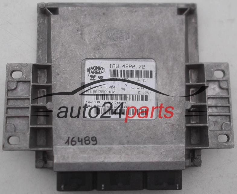 Μονάδα Ελέγχου Κινητήρα CITROEN C3 MAGNETI MARELLI IAW 48P2.72, IAW48P272, HW 16.623.004, 16623004, 9645989480, SW 16.497.064, 16497064, 9648568480
