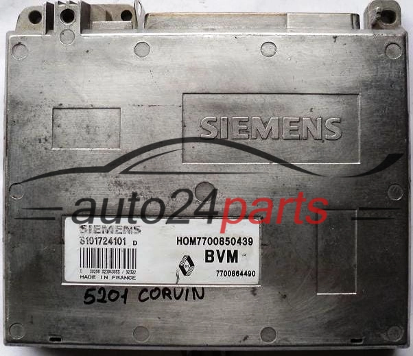 Μονάδα Ελέγχου Κινητήρα RENAULT SAFRANE 2.0 SIEMENS S101724101D, S101724101 D, HOM7700850439