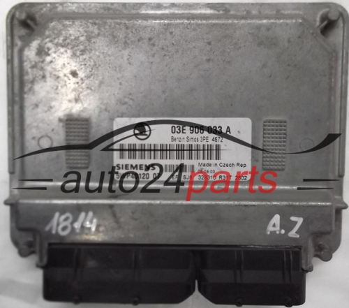 CENTRALINA MOTORE SKODA FABIA 1.2 AZQ 03E906033A, SIEMENS 5WP40120 07
