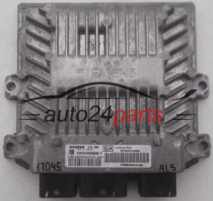 Μονάδα Ελέγχου Κινητήρα C3 1.4 HDI SIEMENS 5WS40068B-T, 5WS40068BT, SW9650529880, HW9648624280, SID 804