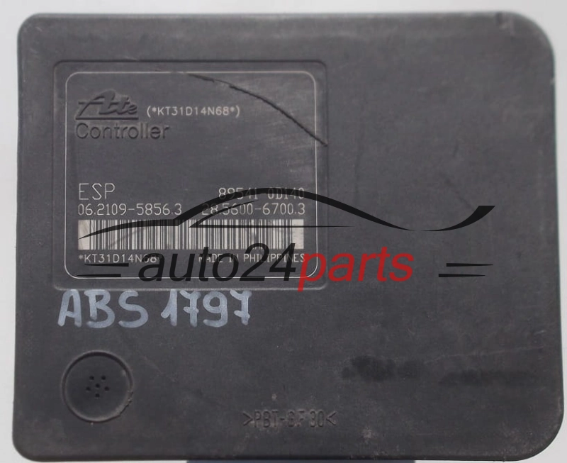 ABS PUMP TOYOTA YARIS 44540-0D110,  ATE 06.2102-1753.4,  89541-0D140,  06.2109-5856.3