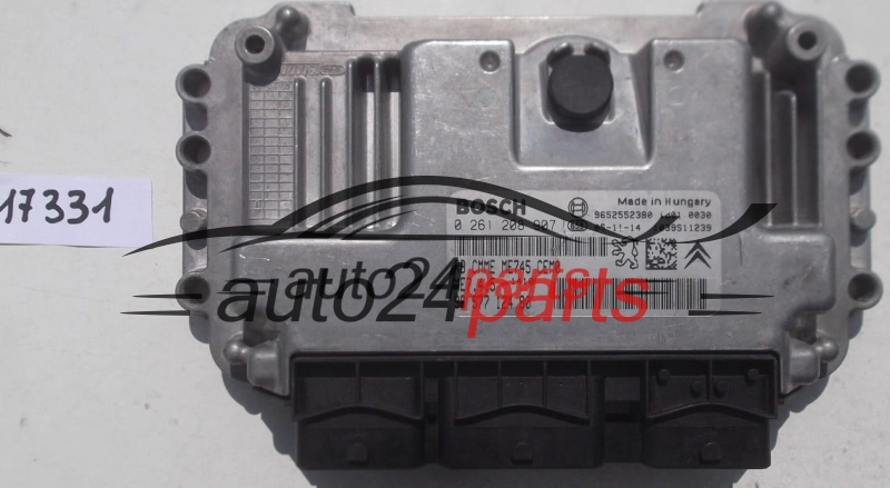 KOMPUTER STEROWNIK SILNIKA CITROEN C2 1.6 BOSCH 0 261 208 907, 0261208907, 96 577 124 80, 9657712480, 9652552380