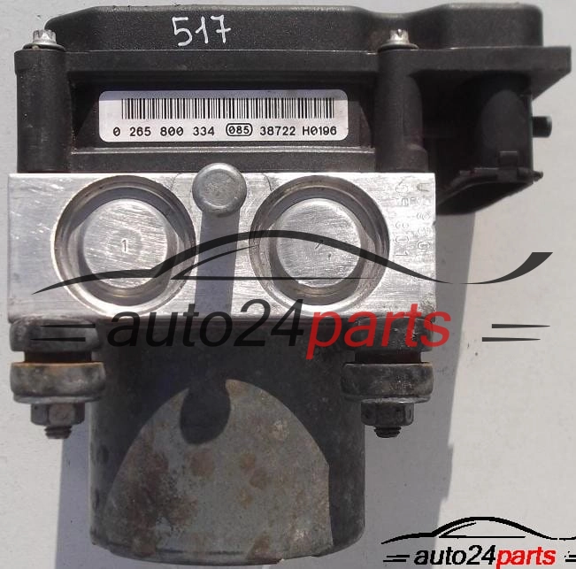POMPE HYDRAULIQUE ET CALCULATEUR dABS NISSAN PRIMERA BOSCH 0 265 231 317,47660 AV712, 47660AV712, 0 265 800 334, 0265800334 