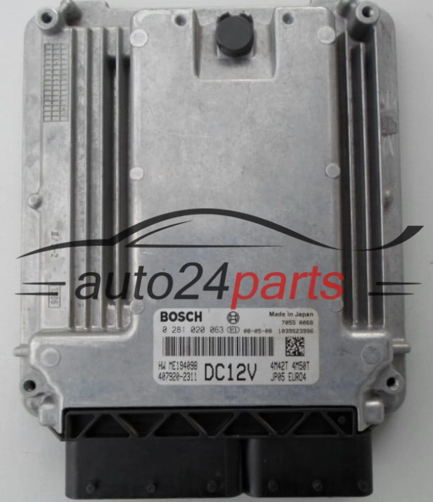 CALCULATEUR MOTEUR MITSUBISHI CANTER BOSCH 0 281 020 063,  407920-2311,  4M42T 4M50T