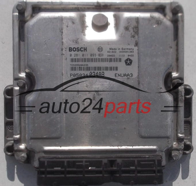 Μονάδα Ελέγχου Κινητήρα CHRYSLER PT CRUISER 2.2 CRD BOSCH 0 281 011 093,  P05034 034AB