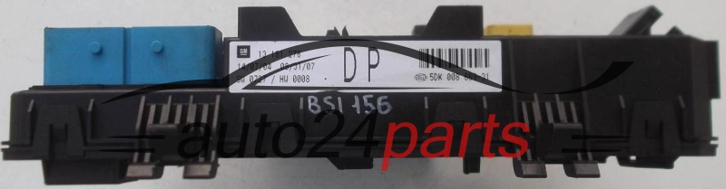Central do sistema elétrico com caixa de relés e fusíveis, central de controle modul BSI OPEL ASTRA H ZAFIRA B GM 13 181 278 DP