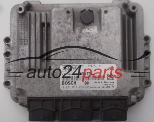 Μονάδα Ελέγχου Κινητήρα FORD FOCUS C-MAX 1.6 TDCI BOSCH 0 281 011 263,  FoMoCo 4M51-12A650-ND