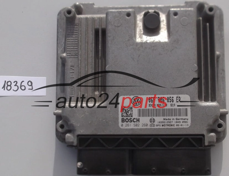 Sterownik silnika SKODA OCTAVIA 2.0 FSI BOSCH 0261S02260 06F906056ER MED9.5.10 - 18369