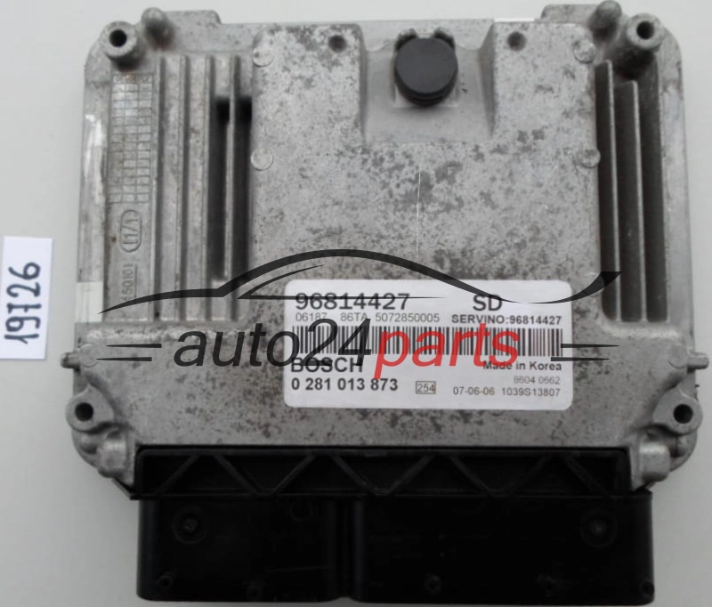 KOMPUTER STEROWNIK SILNIKA CHEVROLET CAPTIVA 2.0 CDTI BOSCH 0 281 013 873, 0281013873, 96814427 SD