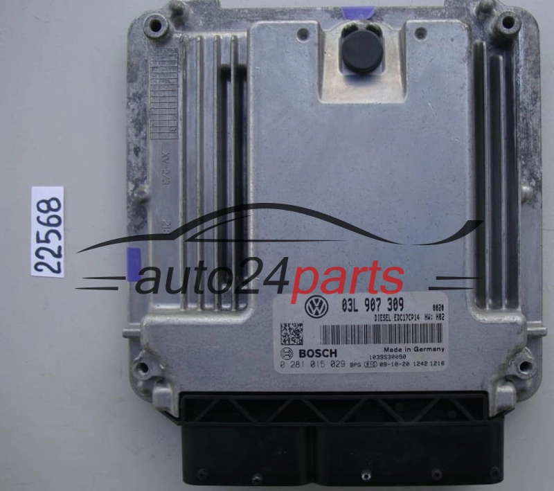 KOMPUTER STEROWNIK SILNIKA VW VOLKSWAGEN GOLF PASSAT 2.0 TDI BOSCH 0 281 015 029, 0281015029, 03L 907 309, 03L907309, EDC17CP14