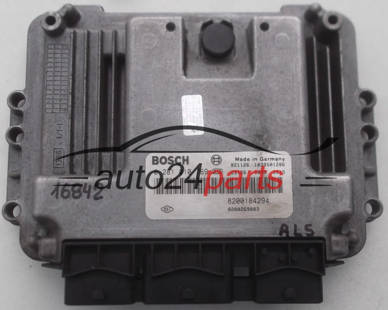 ECU CENTRALITA DE MOTOR RENAULT MEGANE 1.9 DCI BOSCH 0 281 010 769, 0281010769, 8200184294, 8200269883 1039S01286 