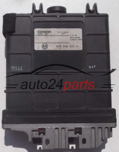ECU ENGINE CONTROLLER VW VOLKSWAGEN PASSAT 1.6 037906025K, 037 906 025 K, SIEMENS 5WP4 207 5WP4207 