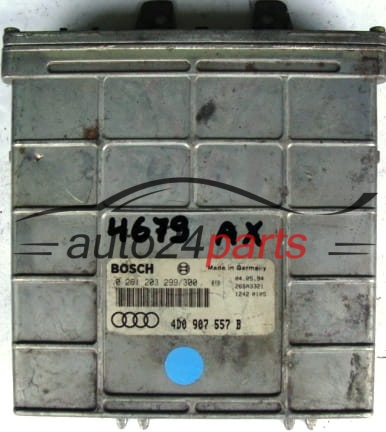ECU CENTRALITA DE MOTOR AUDI A8 4.2 4D0907557B, 4D0 907 557 B BOSCH 0281203299/300, 0 281 203 299/300