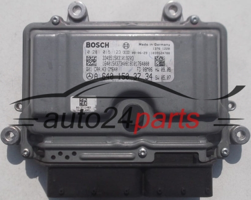 MOTORSTEUERGERÄT ECU STEUERGERÄT  MERCEDES 2.0 CDI BOSCH 0 281 015 123,  A 640 150 37 34