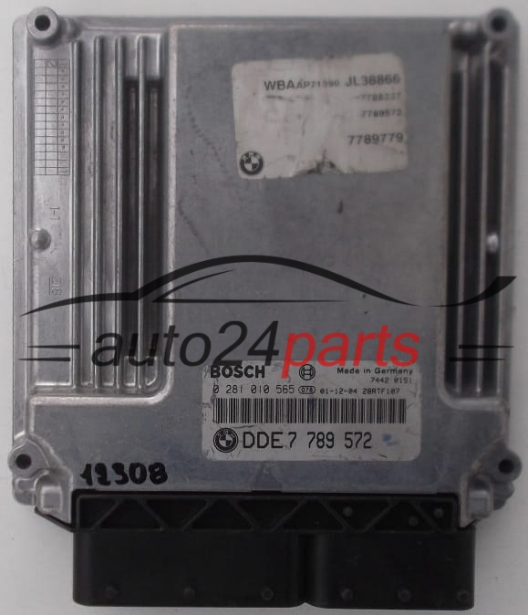 Μονάδα Ελέγχου Κινητήρα BMW E46 320 2.0 D BOSCH 0 281 010 565, 0281010565, DDE7 789 572, DDE7789572, 7789572 