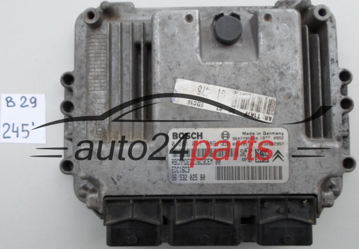 KOMPUTER STEROWNIK SILNIKA PEUGEOT 206 1.4 TDI BOSCH 0 281 011 089, 0281011089, 96 532 025 80, 9653202580 