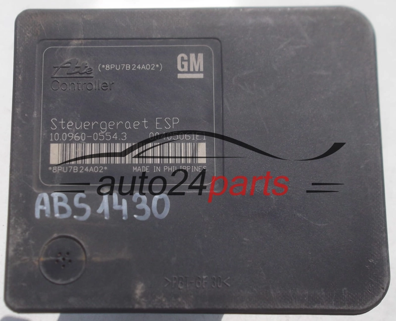 BOMBA HIDRAULICA Y CENTRALITA ABS OPEL ASTRA ZAFIRA B GM 13 246 535 BL, 13246535, ATE 10.0206-0290.4, 10020602904, 10.0960-0554.3, 10096005543