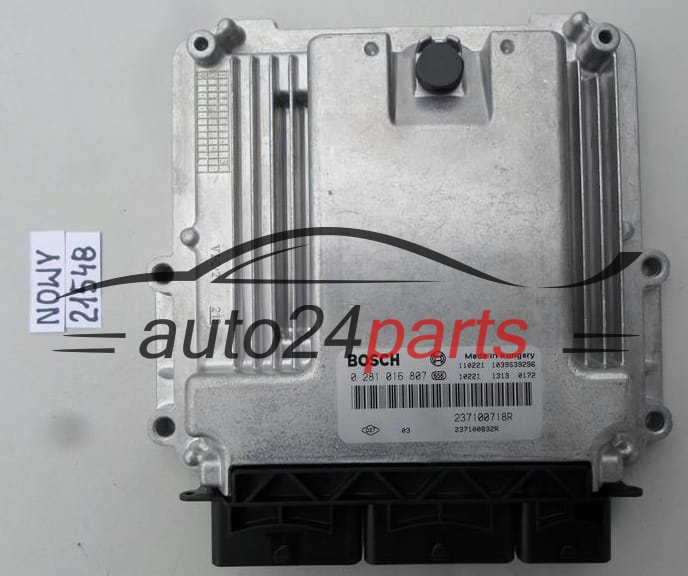 Μονάδα Ελέγχου Κινητήρα OPEL VIVARO RENAULT TRAFIC BOSCH 0 281 016 807, 0281016807, 237100718R
