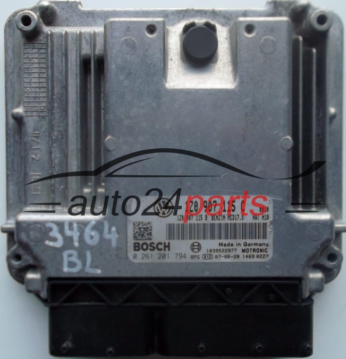 ΜΟΝΑΔΑ ΕΛΕΓΧΟΥ ΚΙΝΗΤΗΡΑ SKODA OCTAVIA 1.8 TSI 1Z0907115C, 1Z0907115B, BOSCH 0261201794, 1039S22977 