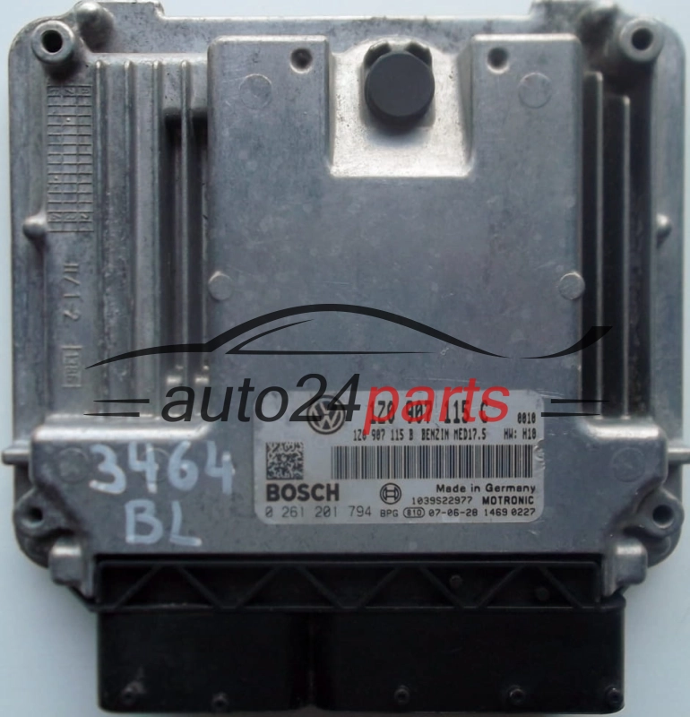 ΜΟΝΑΔΑ ΕΛΕΓΧΟΥ ΚΙΝΗΤΗΡΑ SKODA OCTAVIA 1.8 TSI 1Z0907115C, 1Z0907115B, BOSCH 0261201794, 1039S22977 