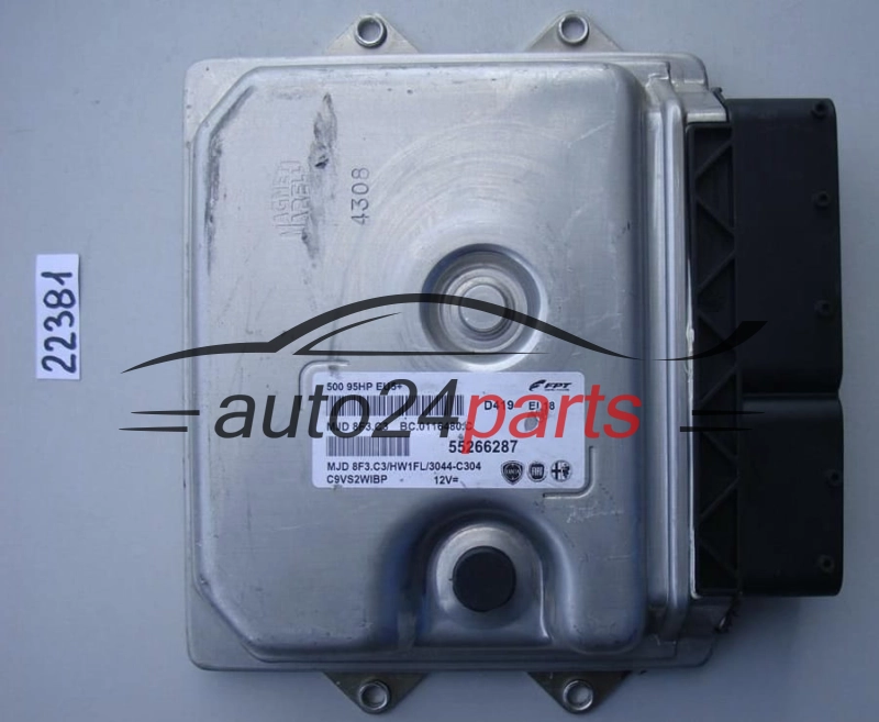 KOMPUTER STEROWNIK SILNIKA FIAT 500 NEMO MJD 8F3.C3, MJD8F3C3, 55266287