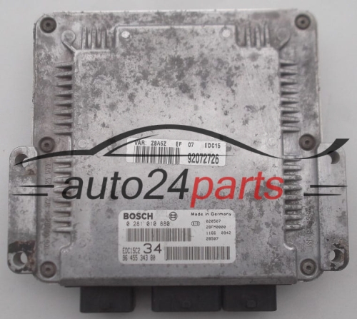 CENTRALINA DO MOTORE PEUGEOT 607 2.2 HDI BOSCH 0 281 010 880