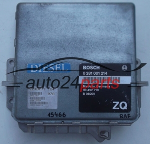 MOTORSTEUERGERÄT ECU STEUERGERAT OPEL OMEGA 2.5 TD U25TD 90 492 710 ZQ, 90492710 ZQ, BOSCH 0281001214, 0 281 001 214