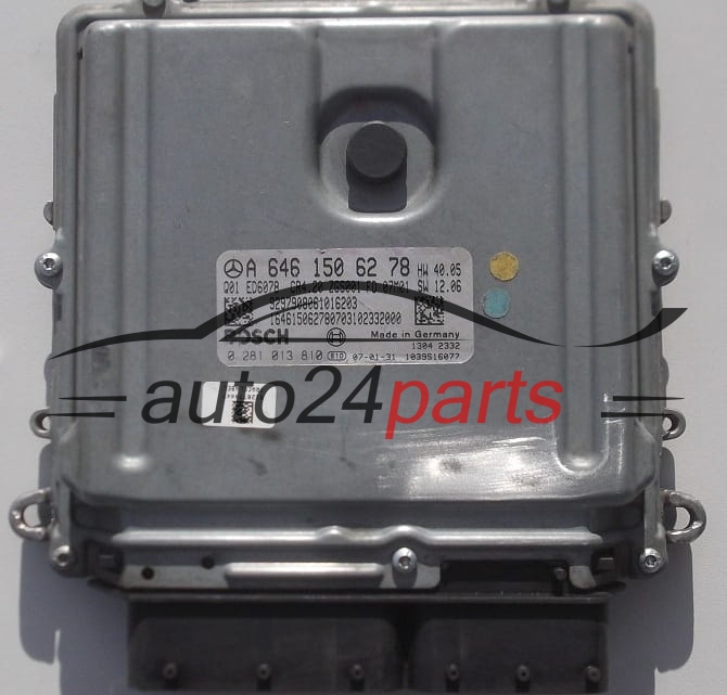 MOTORSTEUERGERÄT ECU STEUERGERÄT  MERCEDES SPRINTER 2.2 CDI BOSCH 0 281 013 810, A 646 150 62 78