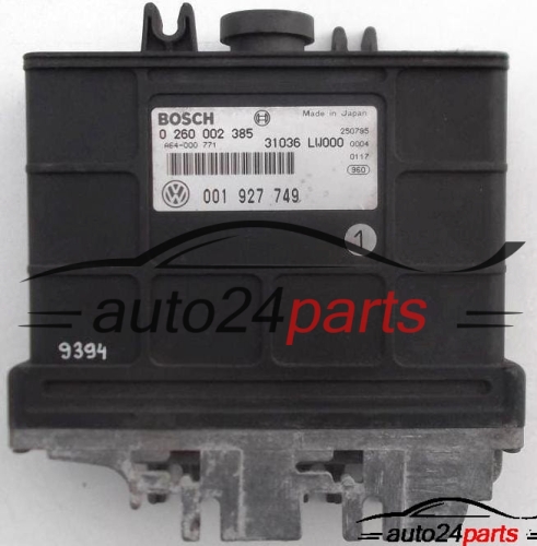 ECU AUTOMATIC GEARBOX VW VOLKSWAGEN POLO 1.6, BOSCH 0 260 002 385, 0260002385, 001 927 749, 001927749