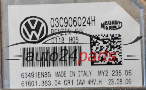 ECU CENTRALITA DE MOTOR  VOLKSWAGEN SEAT IBIZA 1.4 Magneti Marelli IAW 4HV.H,  03C 906 024 H, 61601.363.04