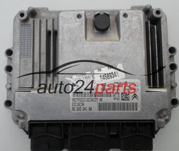 ECU CENTRALITA DE MOTOR  CITROEN PEUGEOT 1.6 HDI BOSCH 0 281 011 634,  96 603 241 80