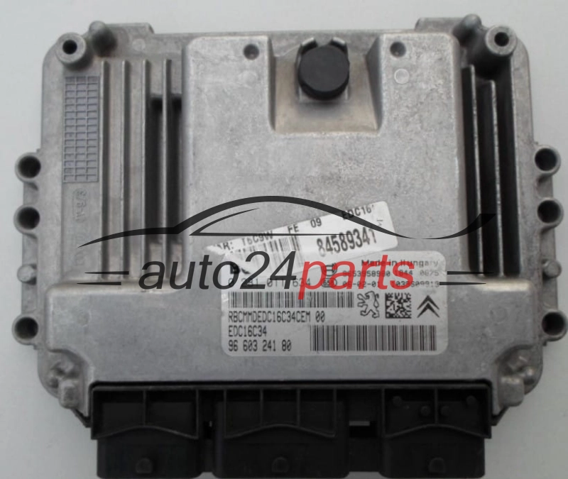 ECU CENTRALITA DE MOTOR  CITROEN PEUGEOT 1.6 HDI BOSCH 0 281 011 634,  96 603 241 80