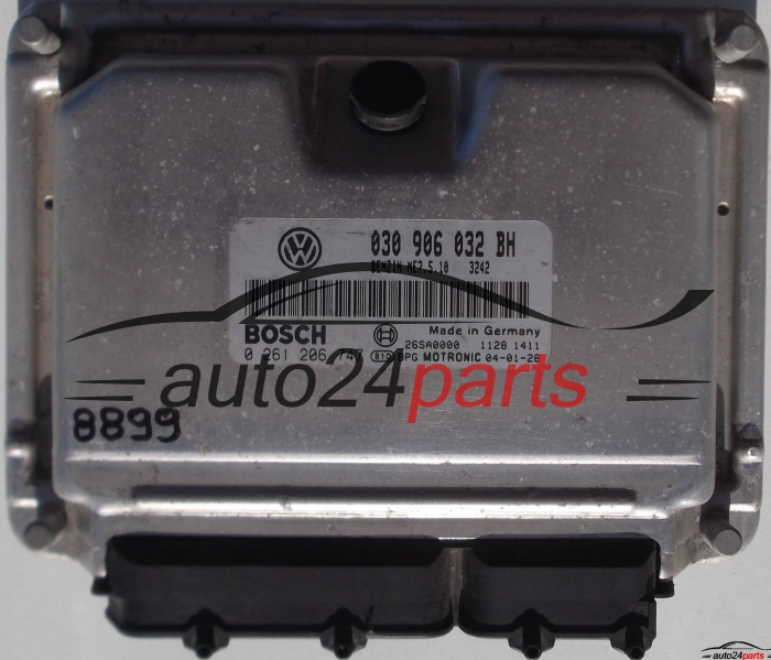 VW VOLKSWAGEN POLO, LUPO 1.0, BOSCH 0 261 206 747, 0261206747, 030 906 032 BH, 030906032BH, ME7.5.10