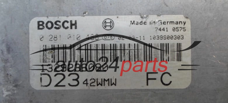 MOTORSTEUERGERÄT ECU STEUERGERÄT FIAT DUCATO 2.3 JTD BOSCH 0281010488, 1329236080