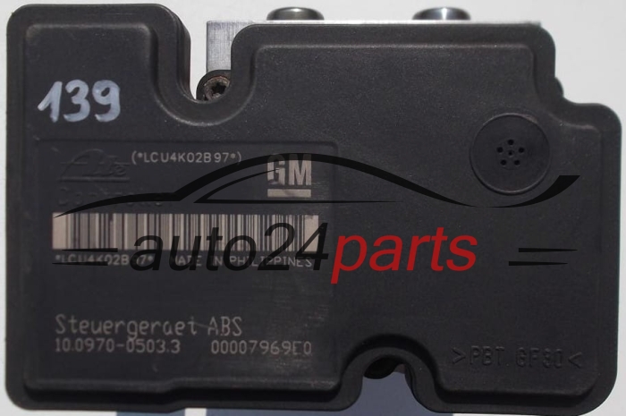 ABS CENTRALINA POMPA OPEL ASTRA H ZAFIRA GM 13 157 575 GW, 13157575GW, 13157575, ATE 10.0207-0022.4, 10020700224, 10.0970-0503.3, 10097005033