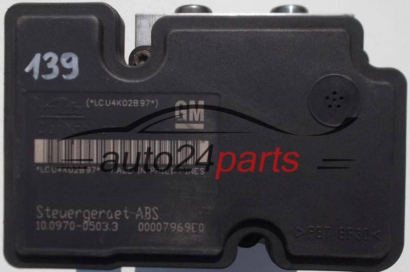 ABS CENTRALINA POMPA OPEL ASTRA H ZAFIRA GM 13 157 575 GW, 13157575GW, 13157575, ATE 10.0207-0022.4, 10020700224, 10.0970-0503.3, 10097005033