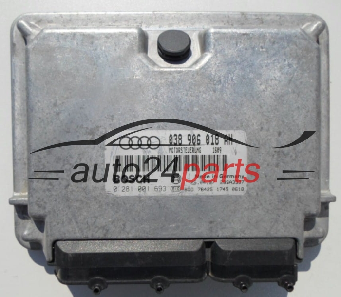 ECU CENTRALITA DE MOTOR  AUDI A3 1.9 TDI BOSCH 0 281 001 693,  038 906 018 AH