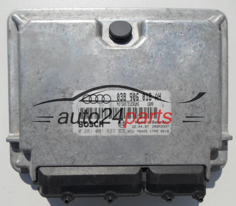 ECU CENTRALITA DE MOTOR  AUDI A3 1.9 TDI BOSCH 0 281 001 693,  038 906 018 AH