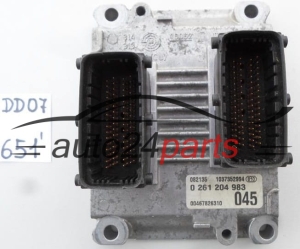 KOMPUTER STEROWNIK SILNIKA FIAT PUNTO II 1.2 16V BOSCH 0261204983, 0 261 204 983, 00467826310, 00467709790 -  