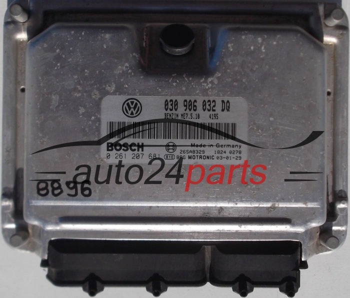 CENTRALINA DO MOTORE VW VOLKSWAGEN LUPO 1.4, BOSCH 0 261 207 681, 0261207681, 030 906 032 DQ, 030906032DQ, ME7.5.10