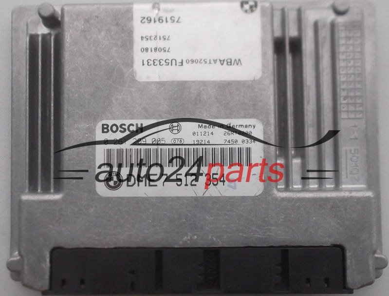ECU CENTRALITA DE MOTOR  BMW E46 318 2.0 BOSCH 0 261 209 005, DME 7 512 354