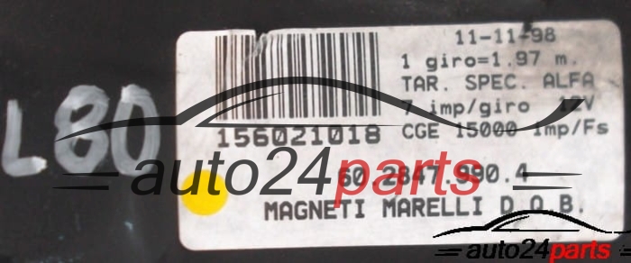 Tacho Kombiinstrument ALFA ROMEO 166 2.4 JTD 156021018, 6028479904, 60.2847.990.4