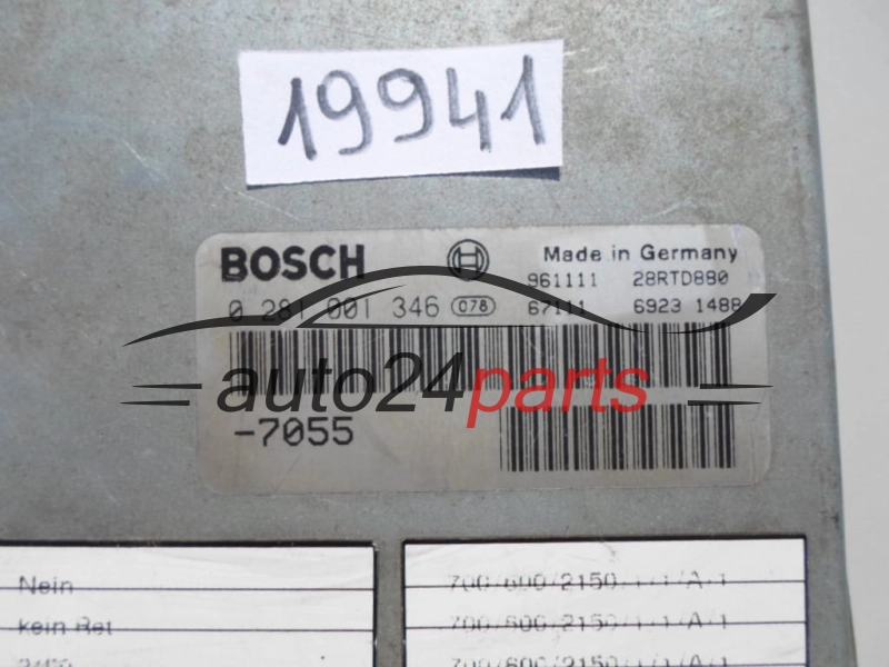 KOMPUTER STEROWNIK SILNIKA MAN BOSCH 0 281 001 346, 0281001346, 51 11615-7039, 51116157039