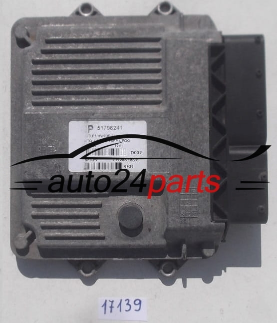 CALCULATEUR MOTEUR FIAT GRANDE PUNTO 1.3 SDE MAGNETI MARELLI MJD 6F3.P7, MJD6F3P7, FGP 51796241, 71600.019.06, 7160001906