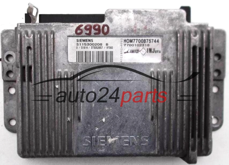 ΜΟΝΑΔΑ ΕΛΕΓΧΟΥ ΚΙΝΗΤΗΡΑ RENAULT SCENIC 1.6 S115300208 B, HOM7700875744, 7700875744, 7700102318, INJ 