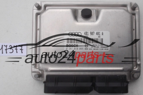 Μονάδα Ελέγχου Κινητήρα AUDI A6 2.5 TDI BOSCH 0 281 010 095, 0281010095, 4B1 907 401 A, 4B1907401A